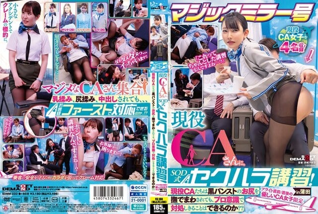 マジックミラー号 現役CAさんに、SOD式セクハラ講習！現役CAたちは黒パンストのお尻を撫でまわされても、プロ意識で対処しきることはできるのか？？フライト直前/直後の優しいCA女子限定in蒲田