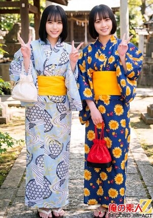 祝夏！花火大会に来てた浴衣美人と激えち野球拳！りいさちゃんとあいちゃん