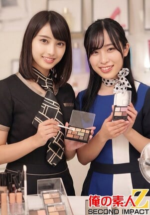一流百貨店本館1階化粧品売り場勤務 2名 美容部員H/美容部員A